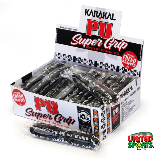 KARAKAL PU Super Grip Racket Grip - BLACK (1 PCS)