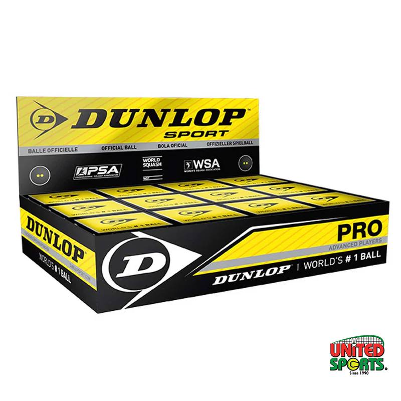 DUNLOP Squash Ball ( PRO ADVANCED PLAYERS )