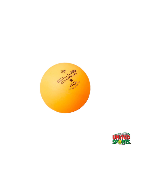 DUNLOP Club Champ Table Tennis Ball – Orange (6 Pcs) – image 3
