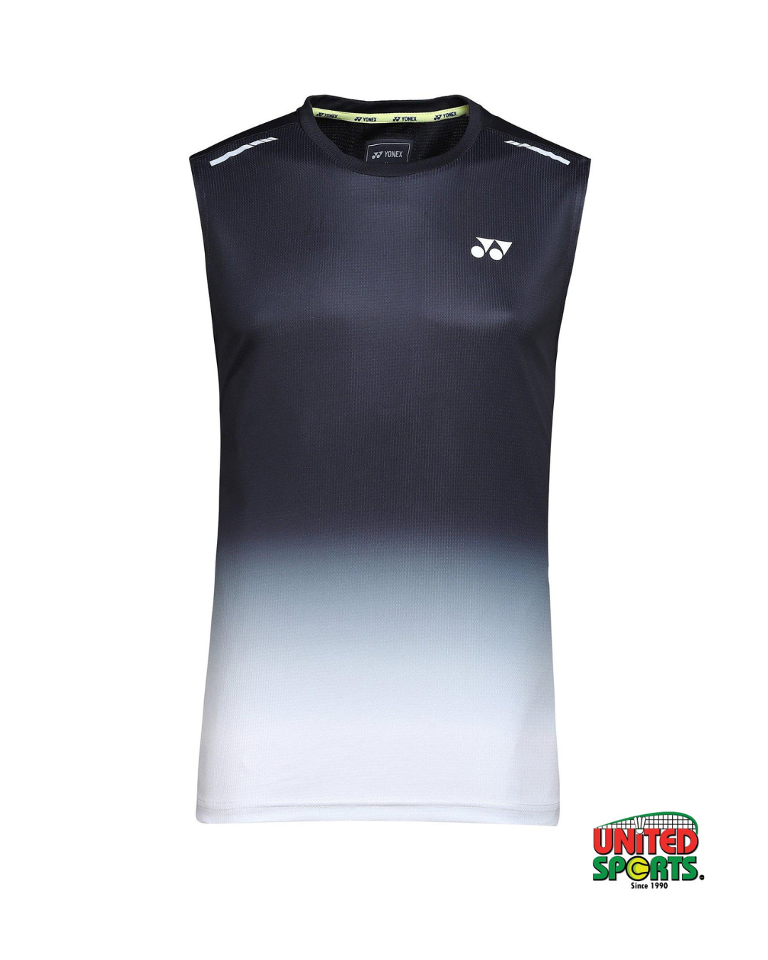 YONEX Sleeveless Collarless T-Shirt (Jet Black)