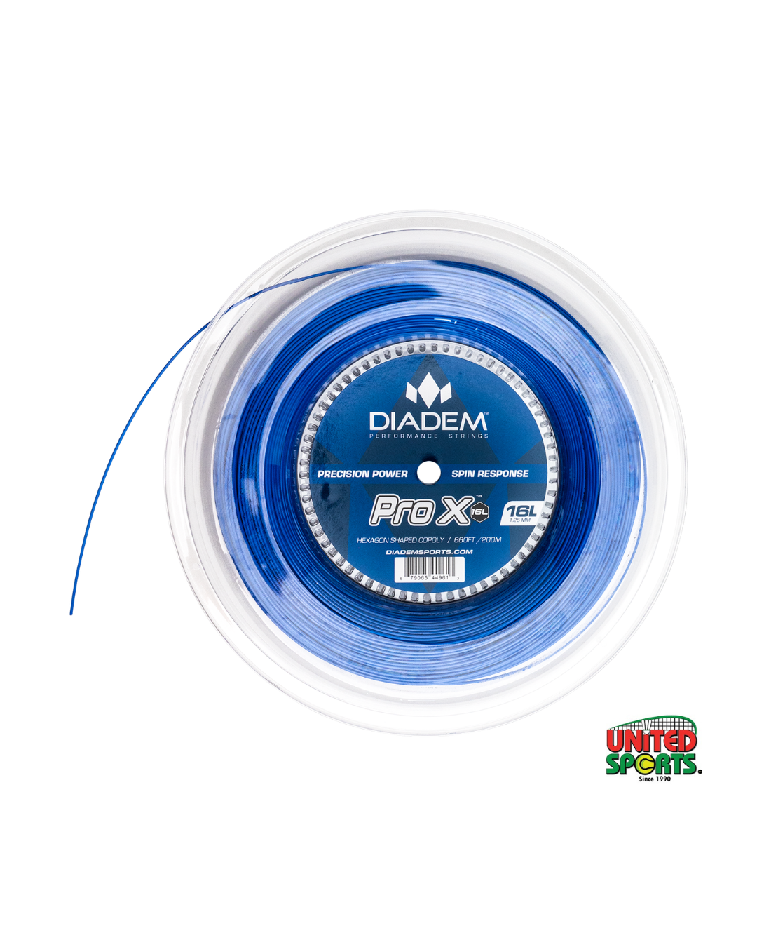 Diadem Solstice Blue Pro X 16L Reel Tennis String
