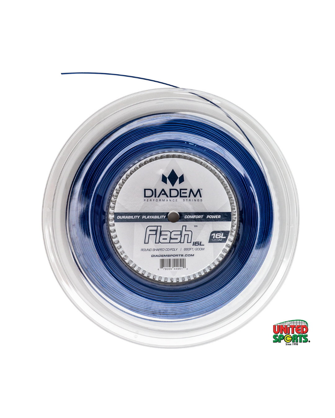 Diadem Solstice Navy Flash 16L Reel Tennis String