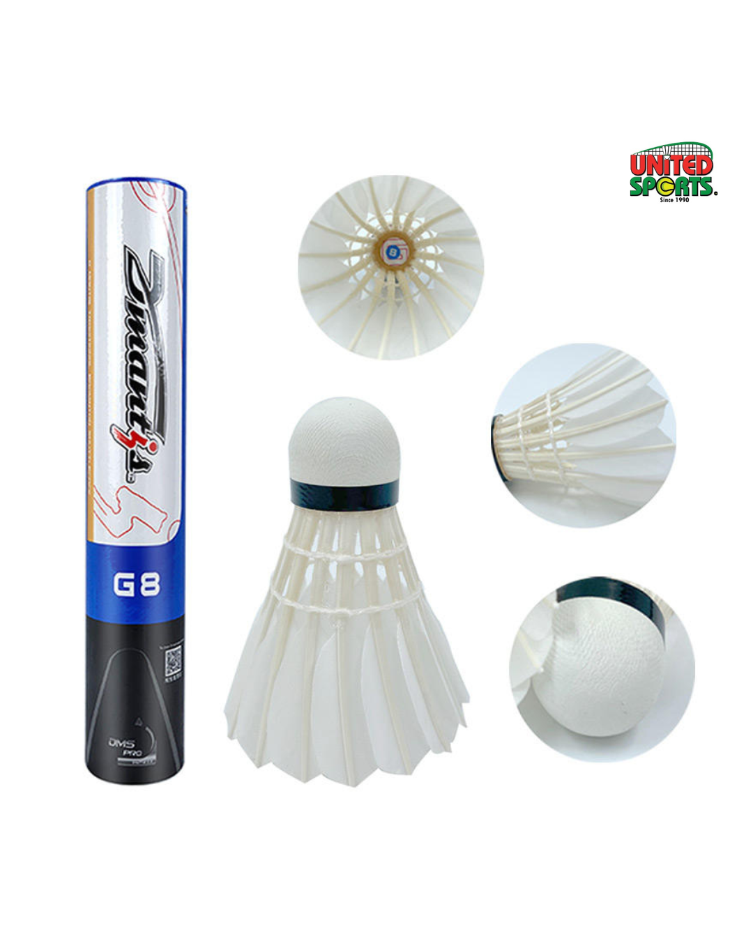 DMANTIS G8 Shuttlecock (Feather Badminton Shuttle)