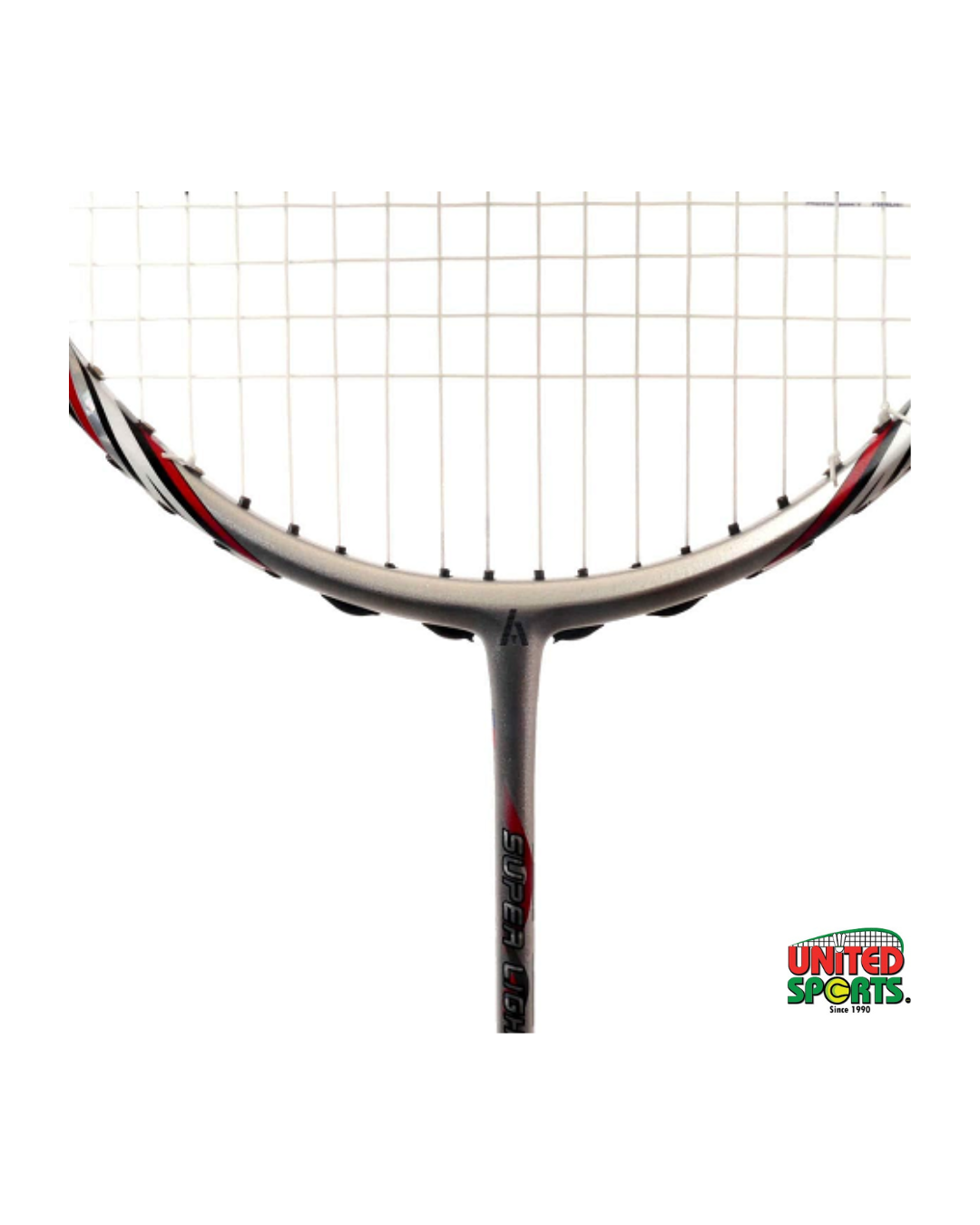 ASHAWAY Badminton Racket Super Light 7 HEX – Silver / Red