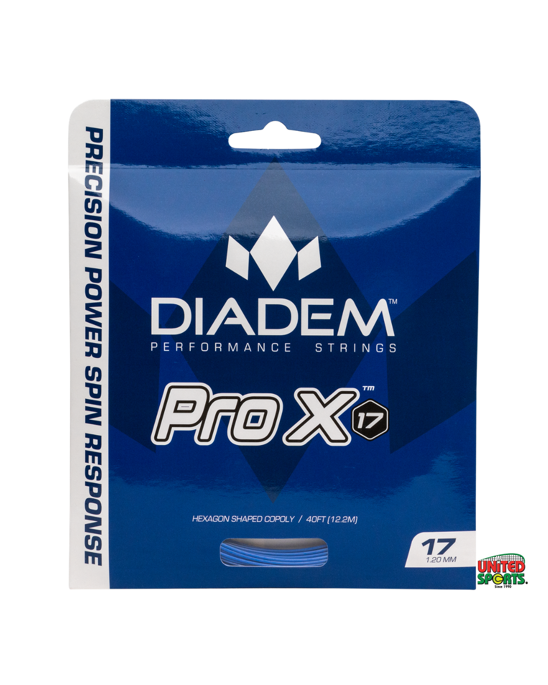 Diadem Solstice Blue Pro X 16L Tennis String Set