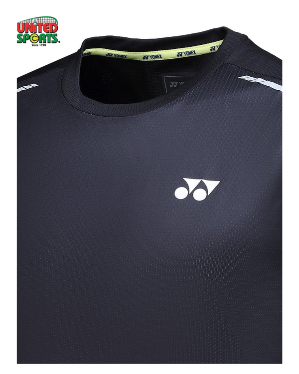 YONEX Sleeveless Collarless T-Shirt (Jet Black) – image 4