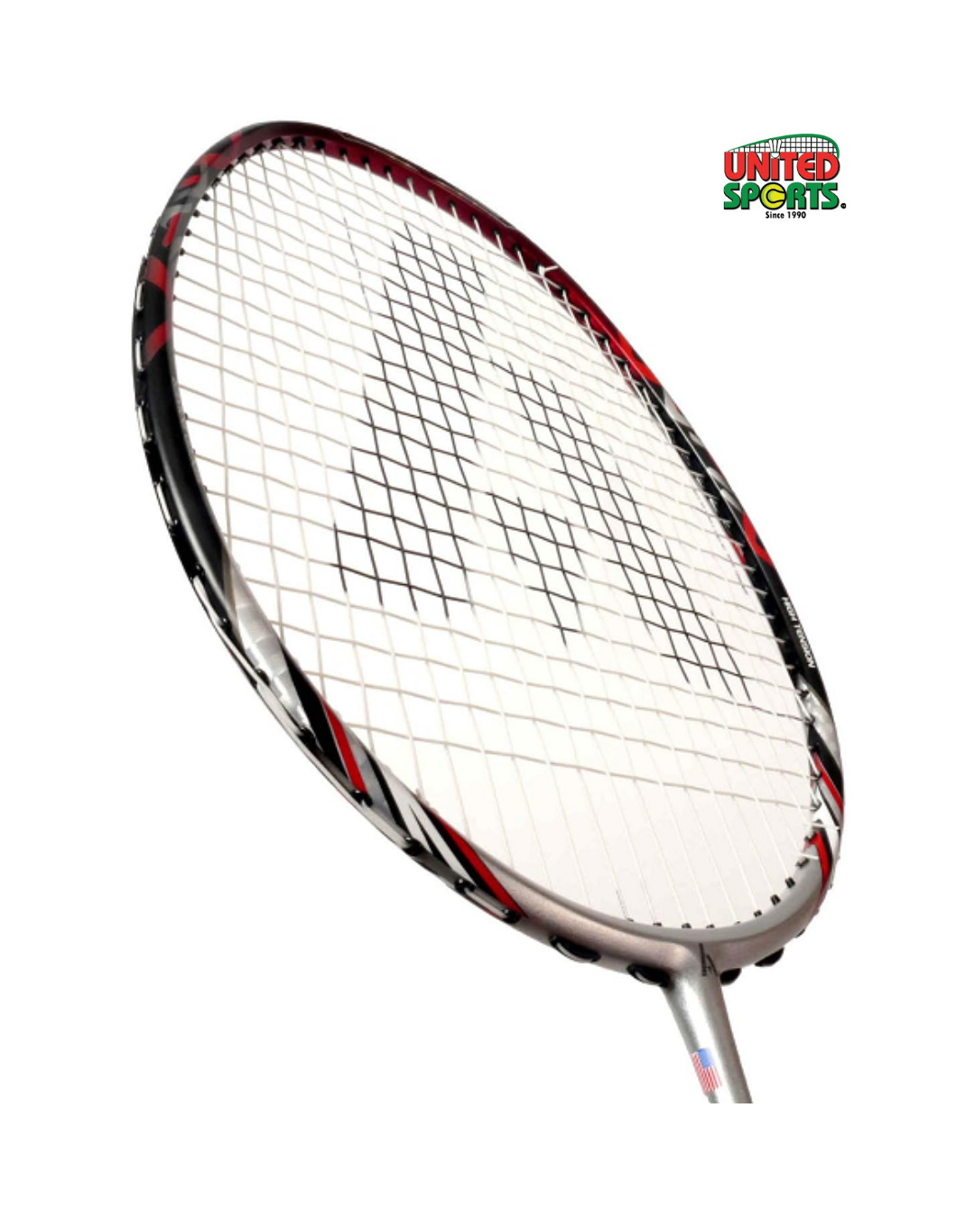 ASHAWAY Badminton Racket Super Light 7 HEX – Silver / Red
