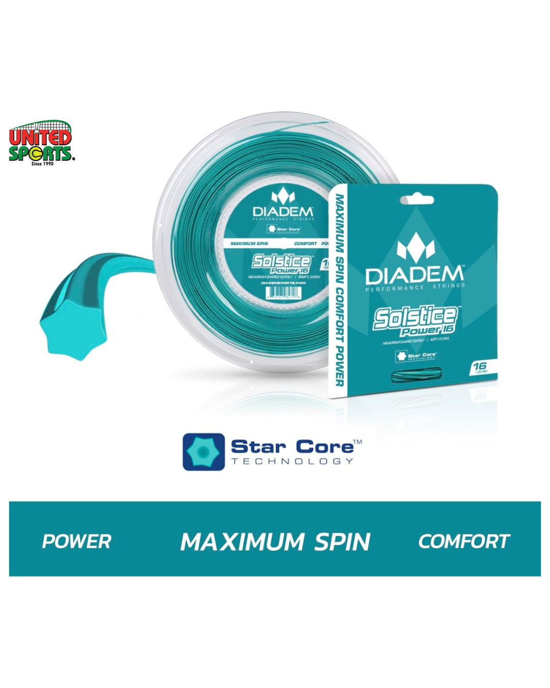 DIADEM Solstice Power 16L Reel Tennis String