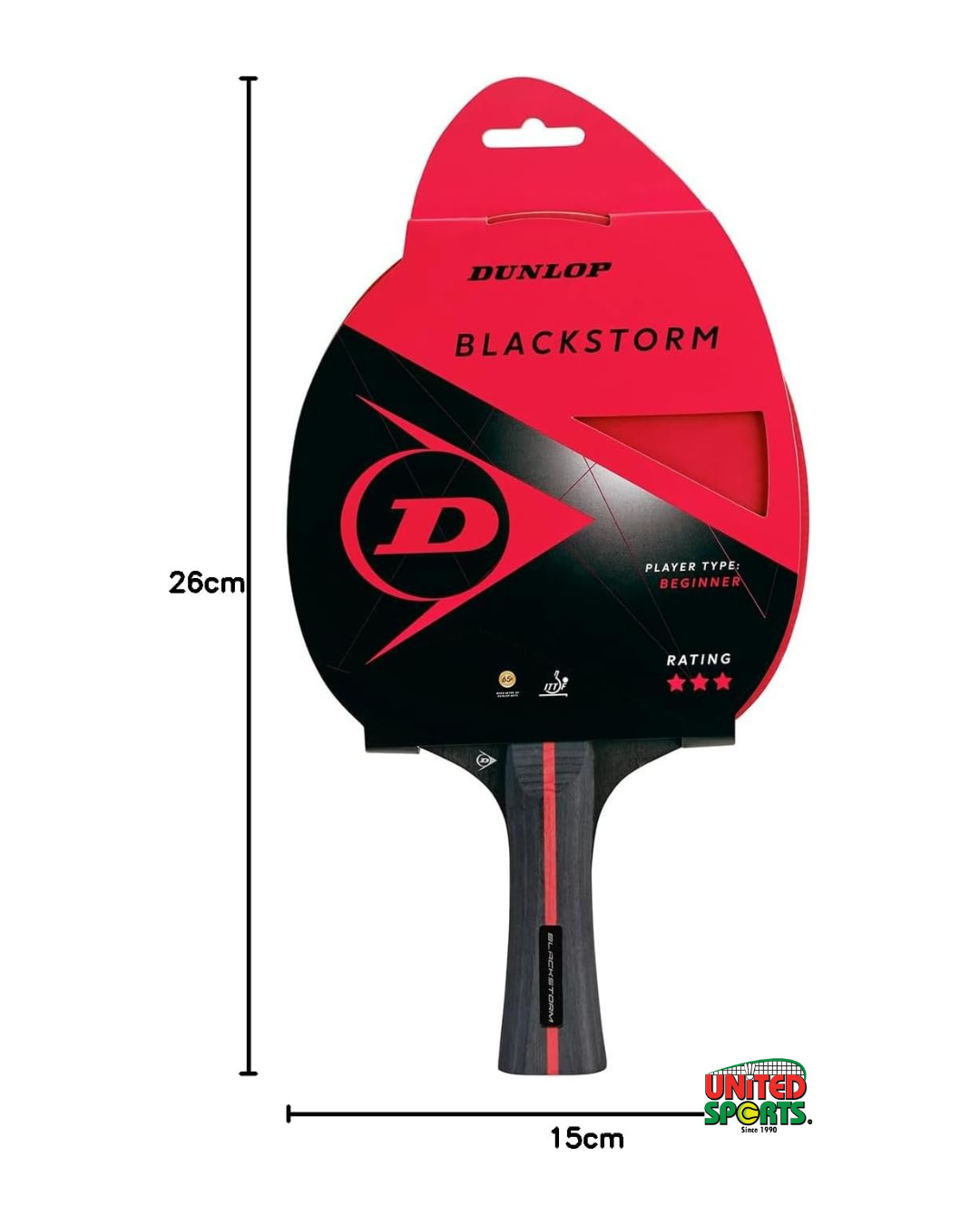 DUNLOP Table Tennis Racket Blackstorm