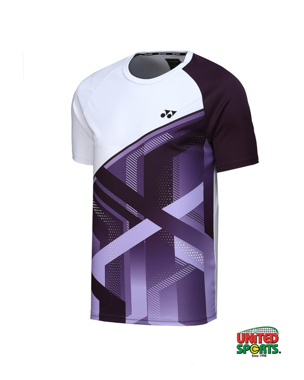 Yonex Collarless T-Shirt (White / Future Dust) – image 2