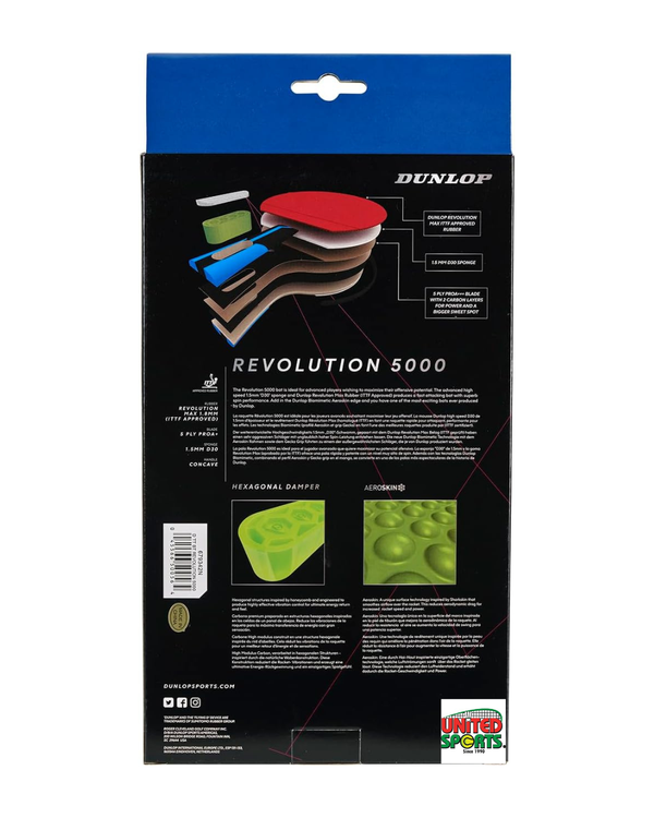 DUNLOP Table Tennis Racket Revolution 5000 – image 5