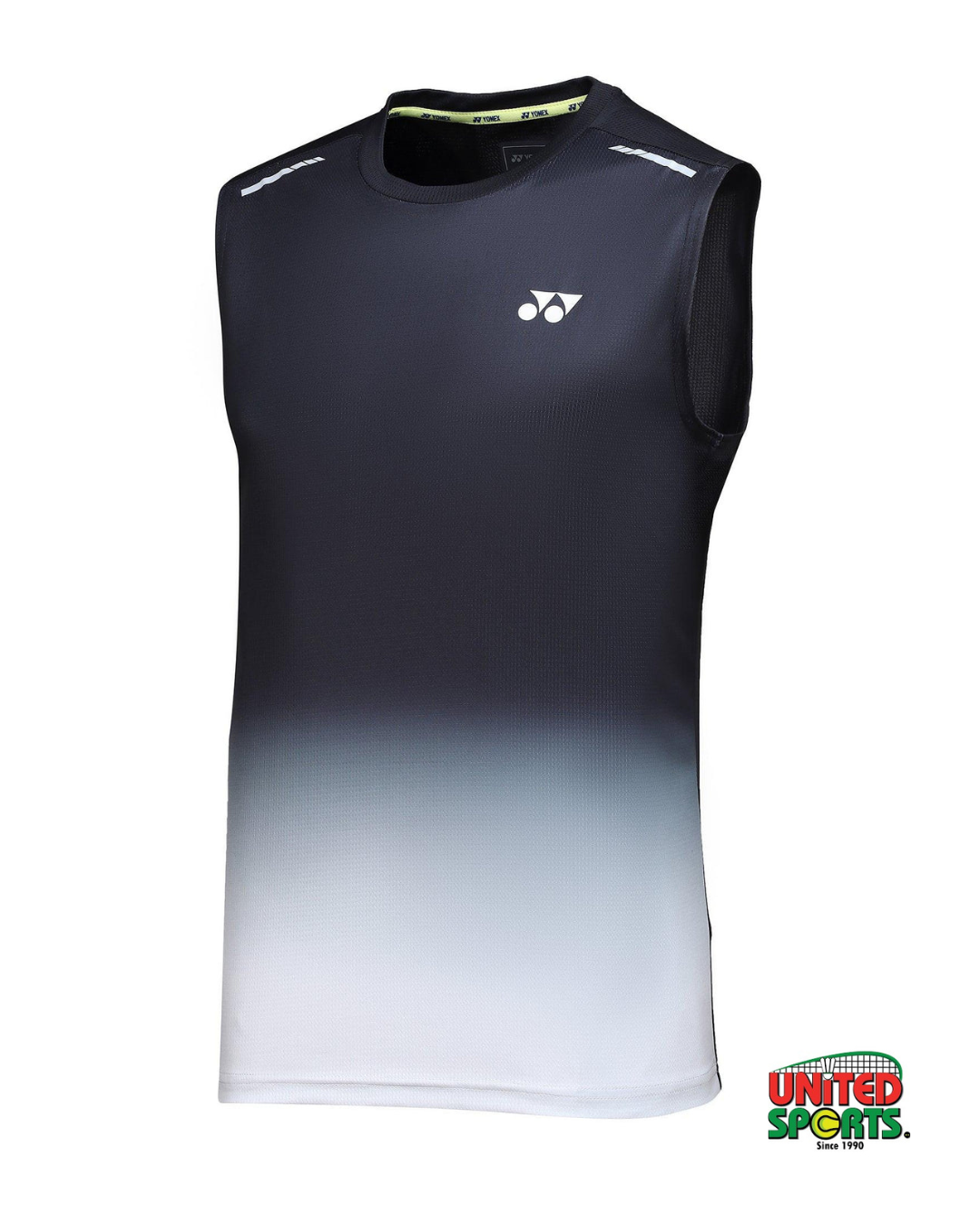 YONEX Sleeveless Collarless T-Shirt (Jet Black)