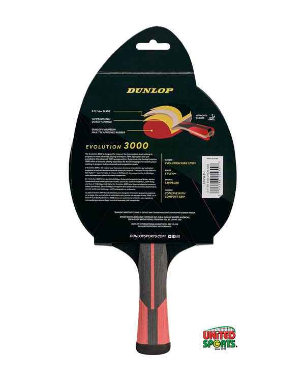 DUNLOP Table Tennis Racket Evolution 3000 – image 7