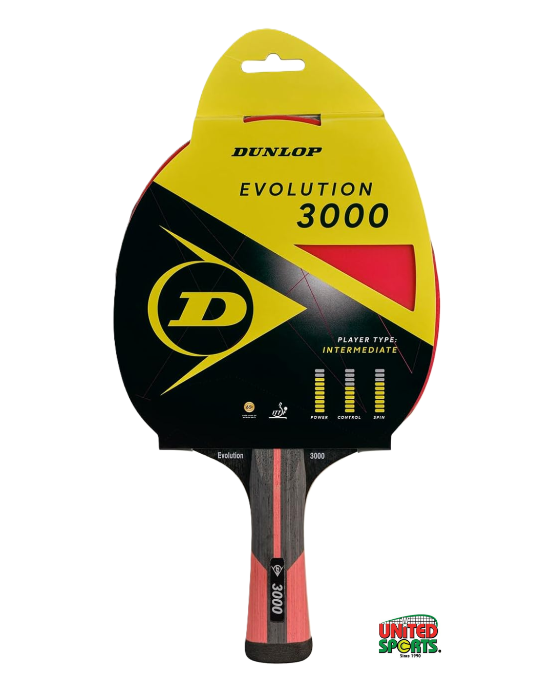 DUNLOP Table Tennis Racket Evolution 3000