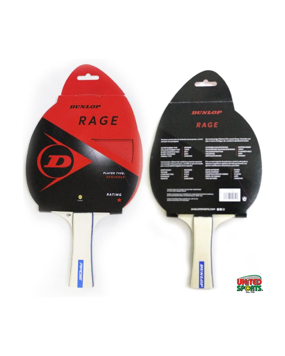 DUNLOP Rage Table Tennis Racket