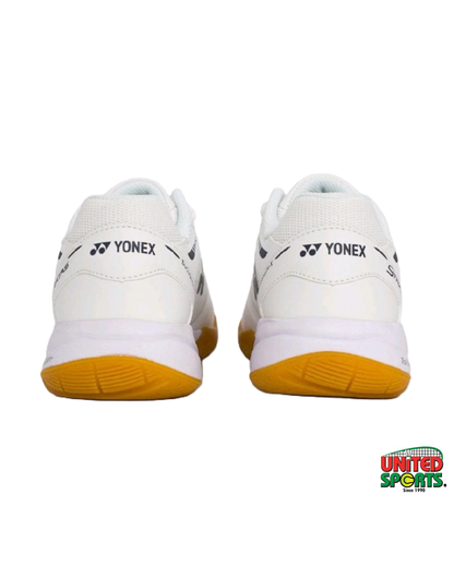 YONEX Stratas Badminton Shoes – White / Dark Indigo