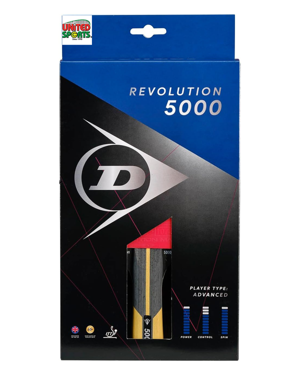 DUNLOP Table Tennis Racket Revolution 5000