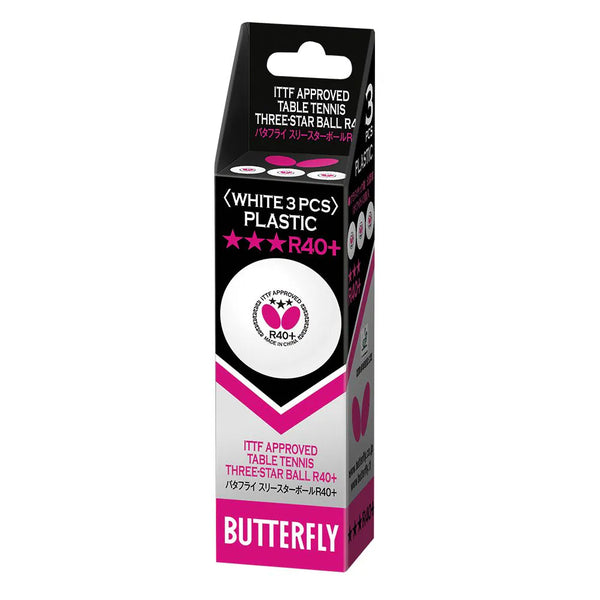 BUTTERFLY 3 Star Table Tennis Ball - 3 in Pack