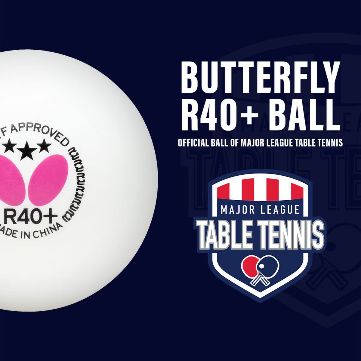 BUTTERFLY 3 Star Table Tennis Ball - 3 in Pack