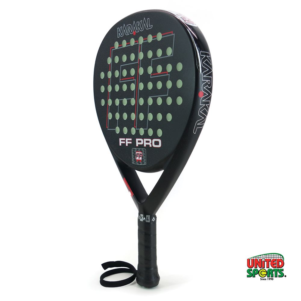 KARAKAL FF Pro Paddle Racket - Black / Red