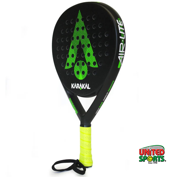 KARAKAL Air Light Paddle Racket - Black / Yellow Grip