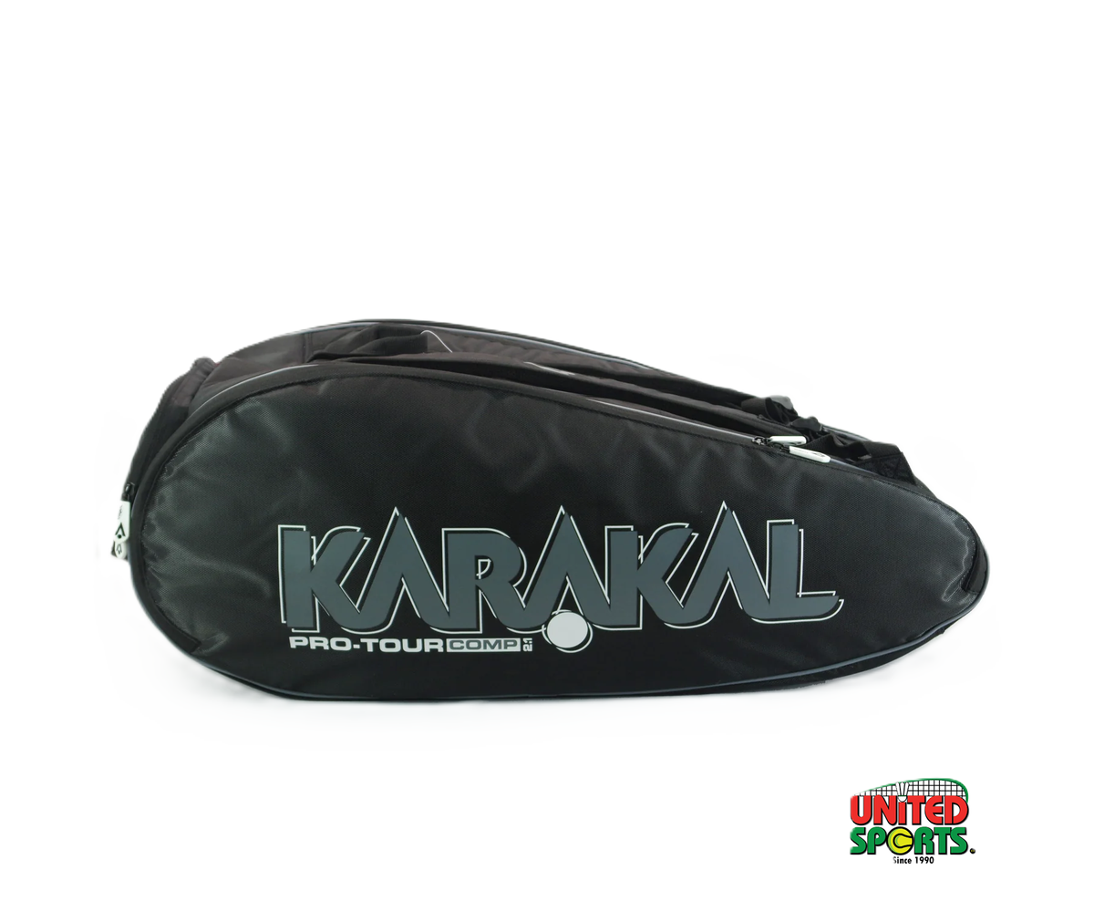 KARAKAL Pro Tour Comp 2.1 9 Racket Squash Bag - Black