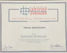 U.S.R.S.A. Certified Stringer Certificate