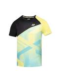 Yonex Collarless T-Shirt (Jet Black / Sulphur Spring)