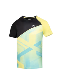 Yonex Collarless T-Shirt (Jet Black / Sulphur Spring)