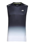 YONEX Sleeveless Collarless T-Shirt (Jet Black)