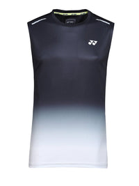 YONEX Sleeveless Collarless T-Shirt (Jet Black)