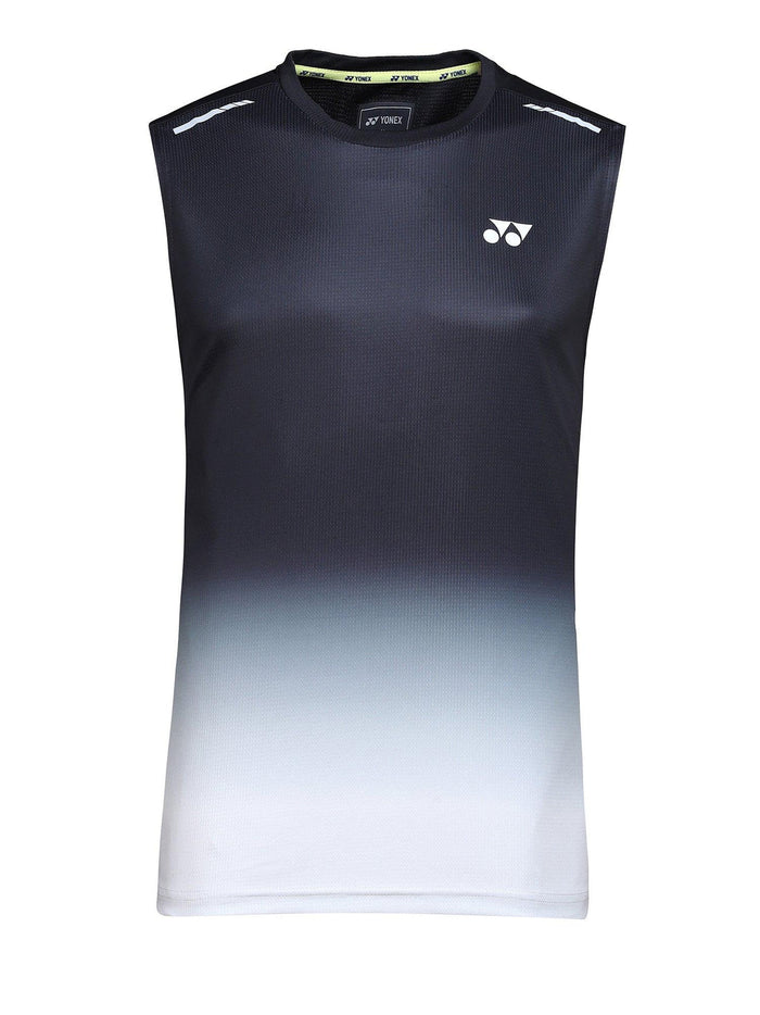 YONEX Sleeveless Collarless T-Shirt (Jet Black)