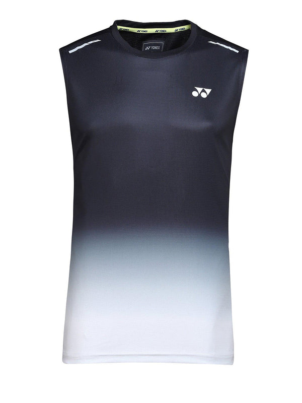 YONEX Sleeveless Collarless T-Shirt (Jet Black)