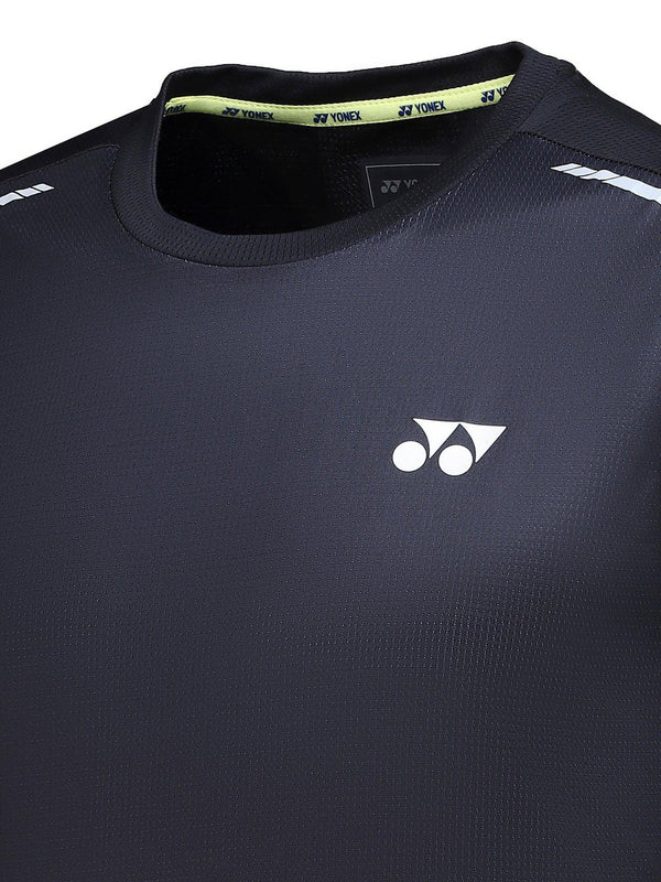 YONEX Sleeveless Collarless T-Shirt (Jet Black) – image 4