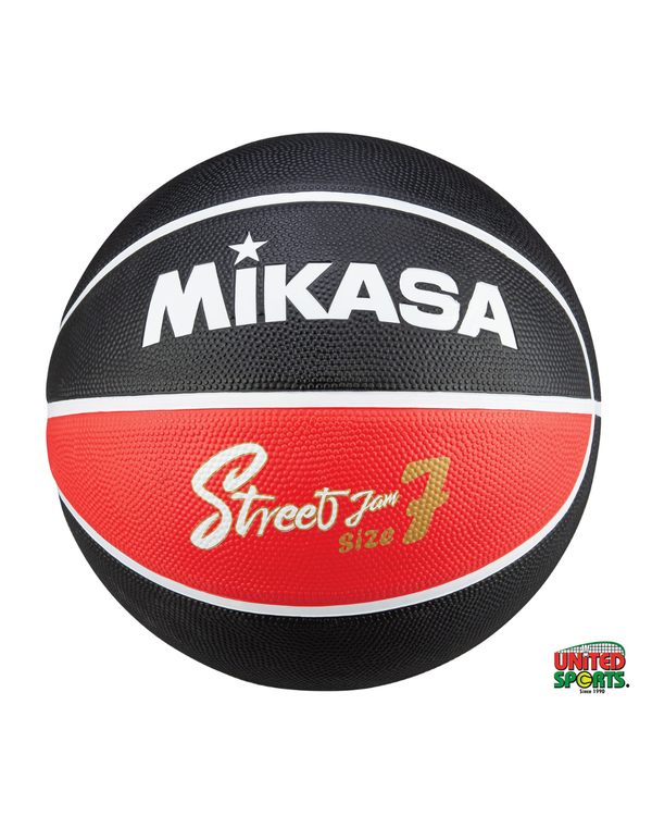 MIKASA Basketball BB702B-BKRW-EC – Black, Red & White (Size 7)