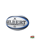 GILBERT OMEGA Rugby Ball – White Blue