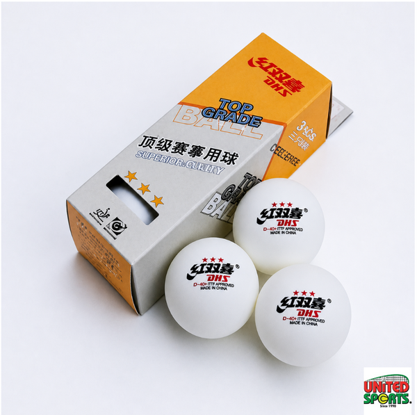 DHS Olympic Games Table Tennis Balls – 3 Balls in Pack (WHITE)