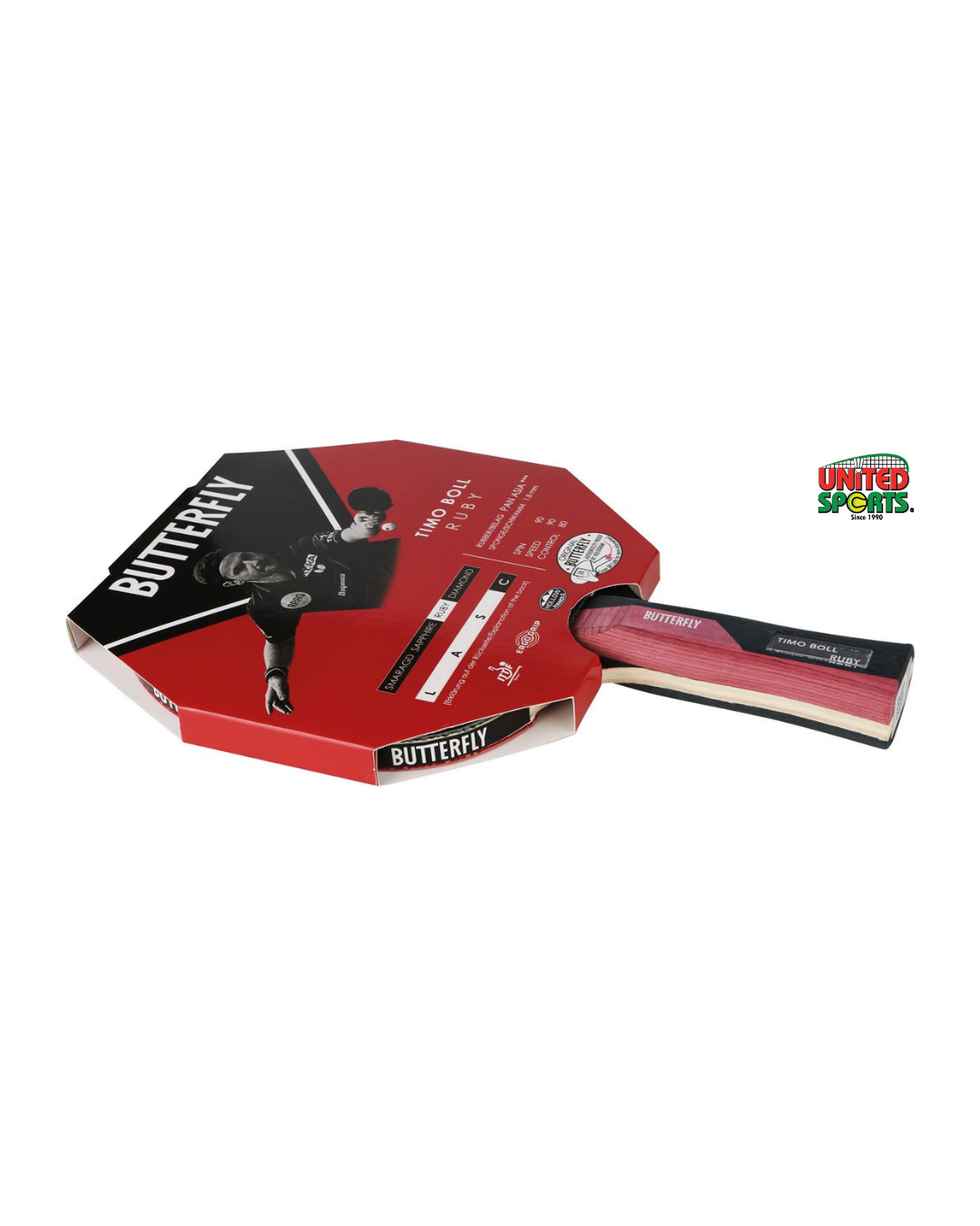 BUTTERFLY Timo Boll Ruby Table Tennis Racket