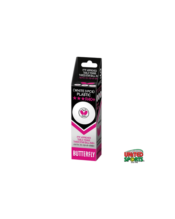 BUTTERFLY 3 Star Table Tennis Ball - 3 in Pack