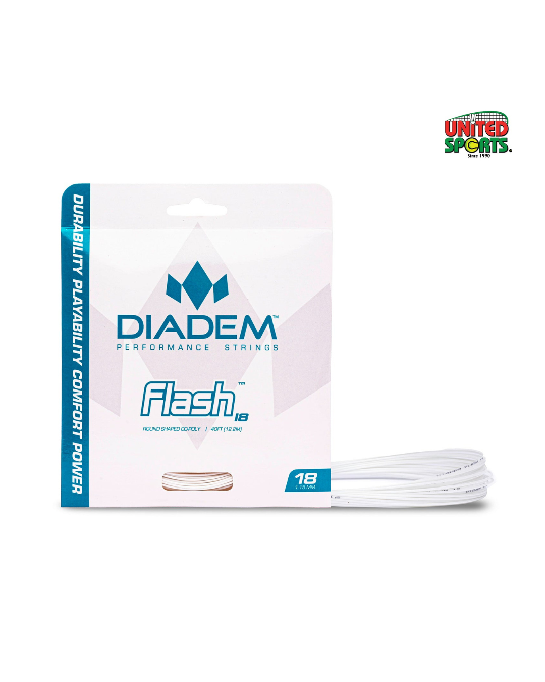Diadem Solstice White Flash 16L Tennis String Set