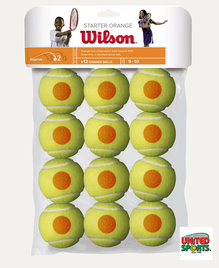 WILSON Orange Low Compression Tennis Balls