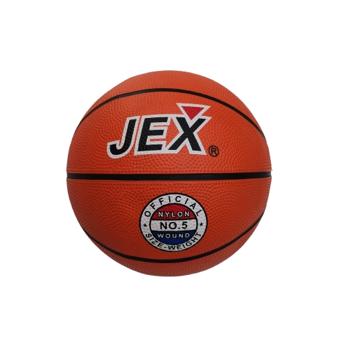 JEX Basketball Orange Black Stripes